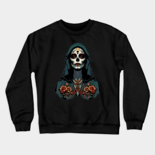 Retro Santa Muerte Crewneck Sweatshirt